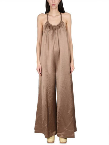 Alysi Wide Satin Jumpsuit - ALYSI - BALAAN 1