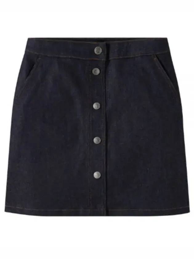 Paula Denim Mini A-Line Skirt Navy - A.P.C. - BALAAN 2