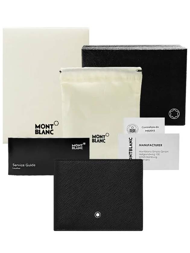 Sartorial 2 View Pocket 6CC Half Wallet Black - MONTBLANC - BALAAN 11