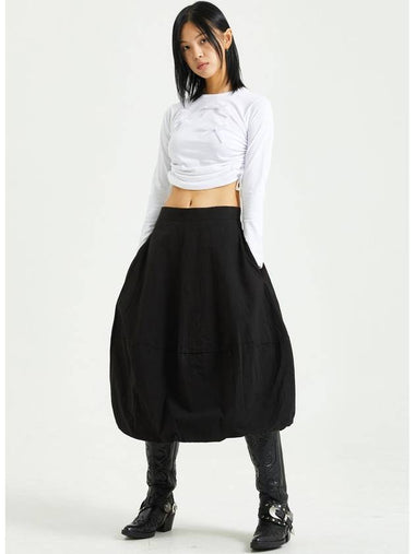 Women's Balloon Skirt Black - RAWMANTICS - BALAAN 1