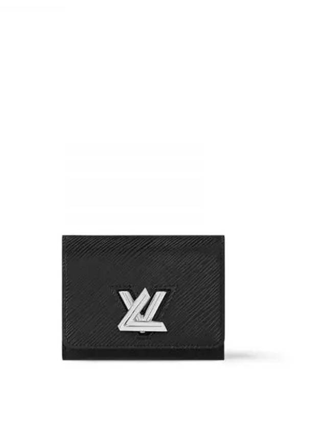 Twist Logo Epi Leather Compact Halfwallet Black - LOUIS VUITTON - BALAAN 2