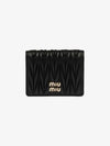 Matelasse Leather Half Wallet Black - MIU MIU - BALAAN 2