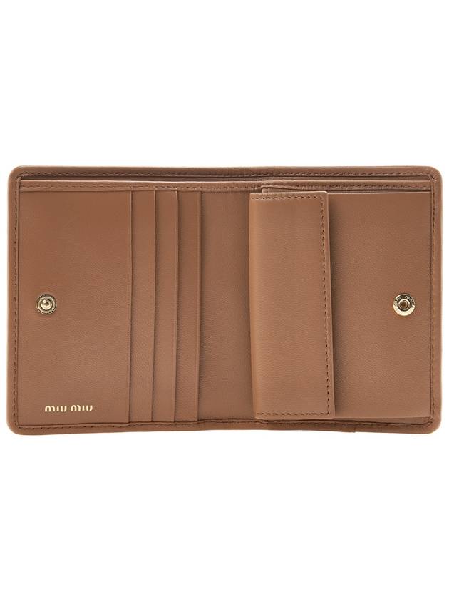 Matelasse Leather Half Wallet Caramel - MIU MIU - BALAAN 11