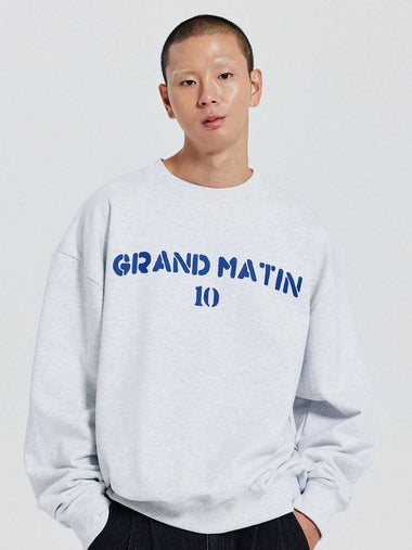 V Heavy Sweat Matin Sweatshirt 1% Melange - DE GRAND MATIN - BALAAN 1