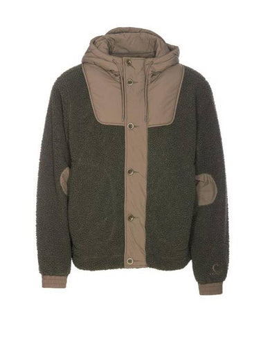 Polar Shell Mix Hooded Jacket Olive Green - CP COMPANY - BALAAN 1