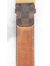 Damier gold men s belt - LOUIS VUITTON - BALAAN 4