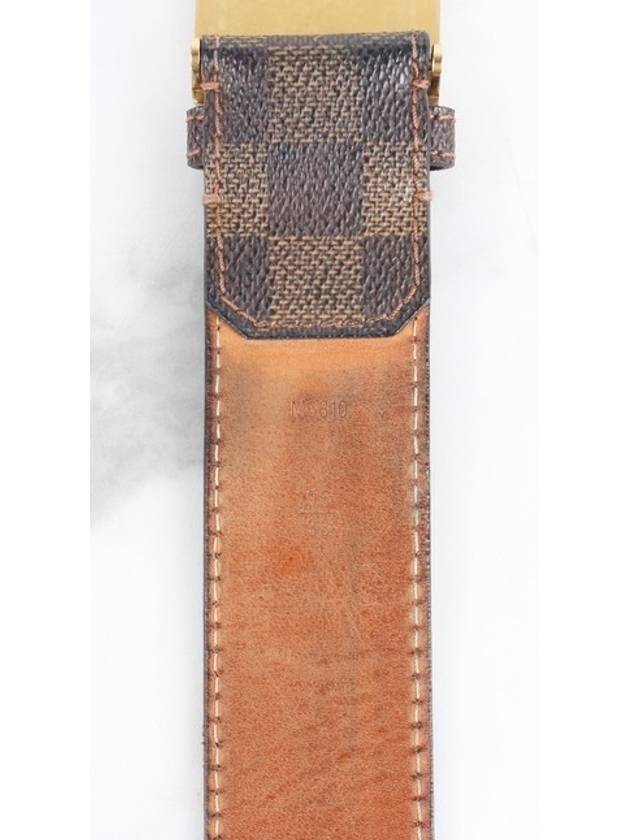 Damier gold men s belt - LOUIS VUITTON - BALAAN 4