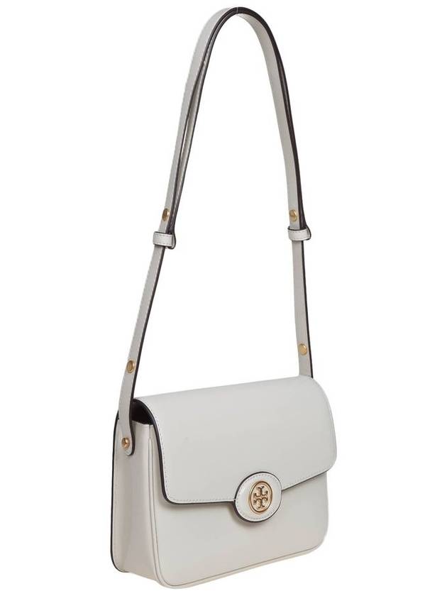 Robinson Spazzolato Convertible Logo Shoulder Bag White - TORY BURCH - BALAAN 3