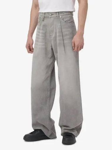 Wide damon pleated pants wade gray M3147D138A - R13 - BALAAN 1