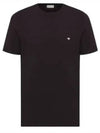 Embroidered Bee Cotton Jersey Short Sleeve T-Shirt Black - DIOR - BALAAN 2