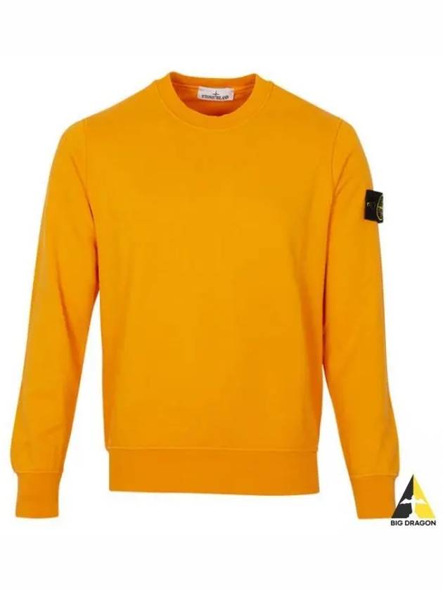 Wappen Patch Crew Neck Sweatshirt Orange - STONE ISLAND - BALAAN 2