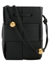 Cassette Intrecciato Mini Bucket Bag Black - BOTTEGA VENETA - BALAAN 4