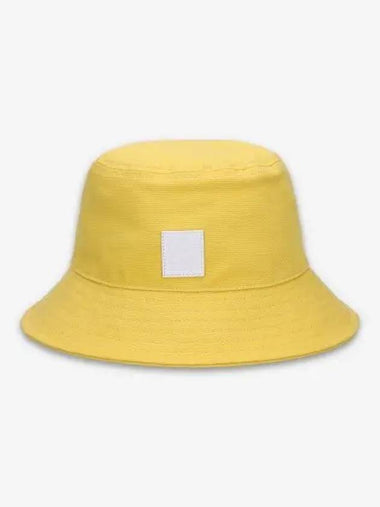 Small leather patch bucket hat yellow 231945100800015 - RAF SIMONS - BALAAN 1