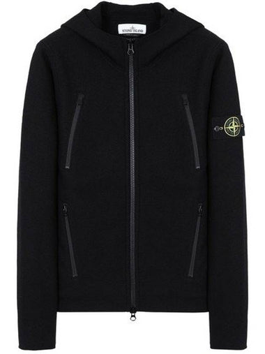 6915587A6 V0020 Wappen Patch Wool Hooded Zip-up Navy Men's Jacket TJ - STONE ISLAND - BALAAN 1