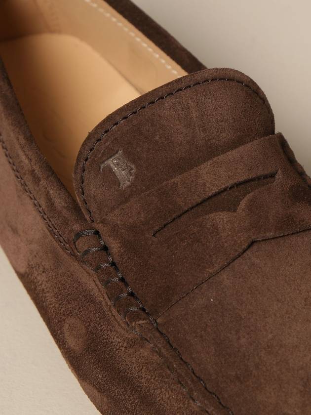 Men's Suede Gommino Driving Shoes Brown - TOD'S - BALAAN 5