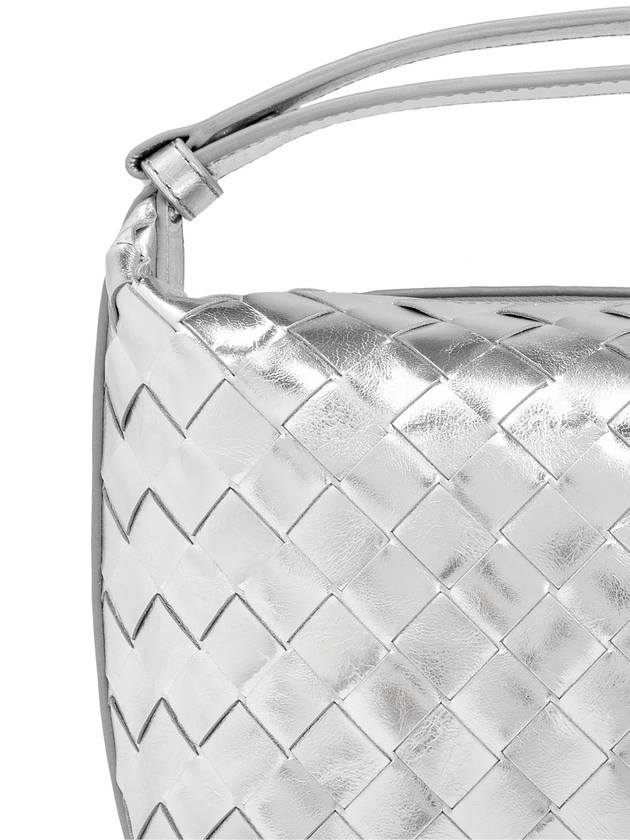 Bottega Veneta Handbag Mini Wallace, Women's, Silver - BOTTEGA VENETA - BALAAN 6