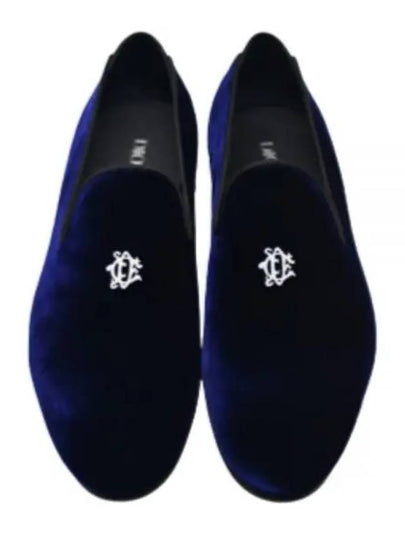 Patch Velvet Loafers Navy - DIOR - BALAAN 2