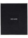 Tiny Cassandre Fragments Silver Hardware Leather Zipper Card Wallet Black - SAINT LAURENT - BALAAN 8