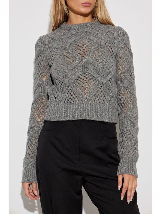 Sportmax Braided Sweater, Women's, Grey - MAX MARA SPORTMAX - BALAAN 3