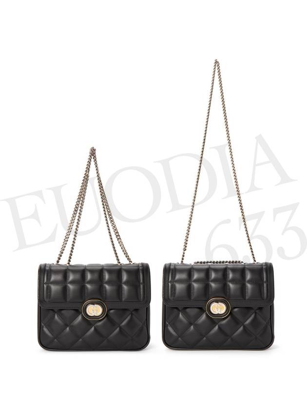 Deco Quilted Small Shoulder Bag Black - GUCCI - BALAAN 8