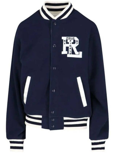 Double Sided Bomber Jacket Navy - POLO RALPH LAUREN - BALAAN 1