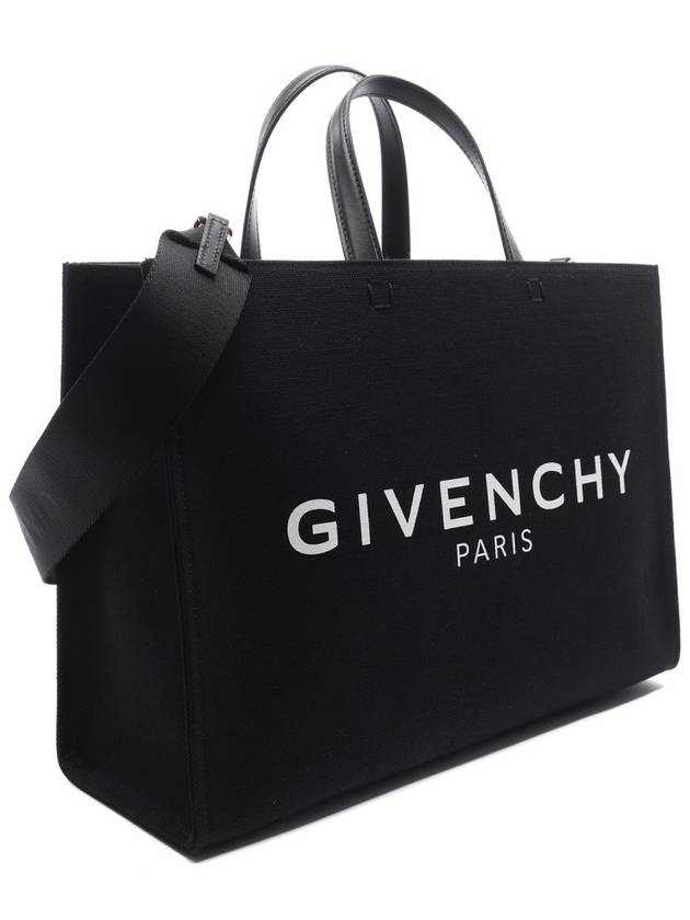 Canvas G Medium Tote Bag Black - GIVENCHY - BALAAN 4