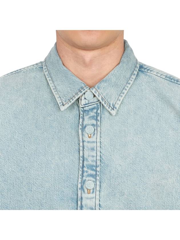 Long Sleeve Shirt INDIGO BLUE - ACNE STUDIOS - BALAAN 6