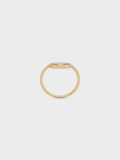 Maillon Triomphe Diamonds Ring Gold - CELINE - BALAAN 2