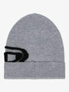 K-Peel Logo Intarsia Beanie Grey - DIESEL - BALAAN 2