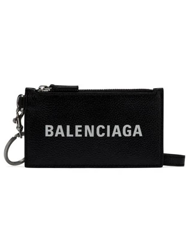 Cash Keyring Card Case Black Silver - BALENCIAGA - BALAAN 2