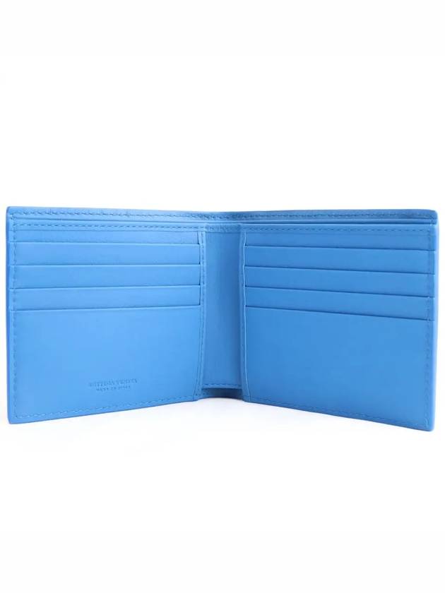 Intrecciato Half Wallet Blue - BOTTEGA VENETA - BALAAN 5