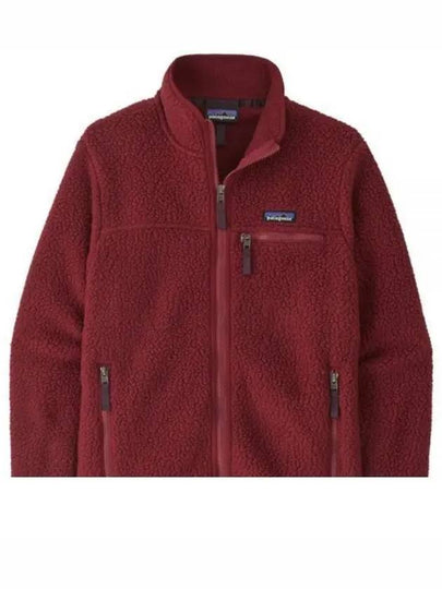 Women's Retro Pile Fleece Zip-up Jacket Red - PATAGONIA - BALAAN 2