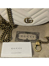 GG Marmont Matelasse Chain Mini Bag White - GUCCI - BALAAN 4