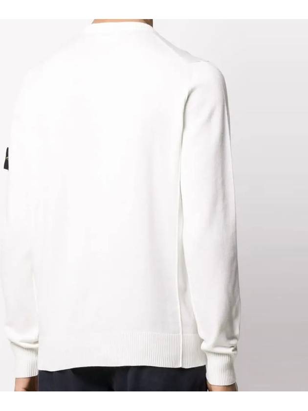 Men's Logo Wappen Knit Top Ivory - STONE ISLAND - BALAAN 5