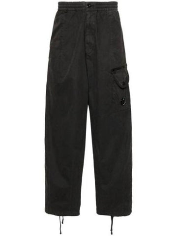 Microreps Boxy Lens Cargo Straight Pants Black - CP COMPANY - BALAAN 1