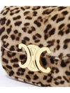 Mini Claude Leopard Print Velvet Cross Bag - CELINE - BALAAN 3