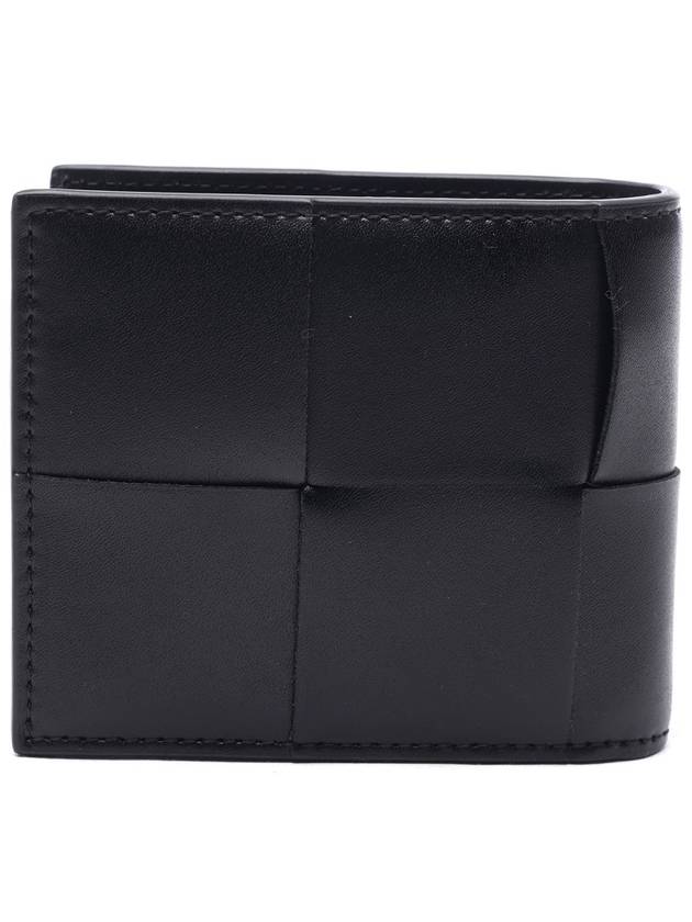 Intrecciato Cassette Half Wallet Black - BOTTEGA VENETA - BALAAN 5