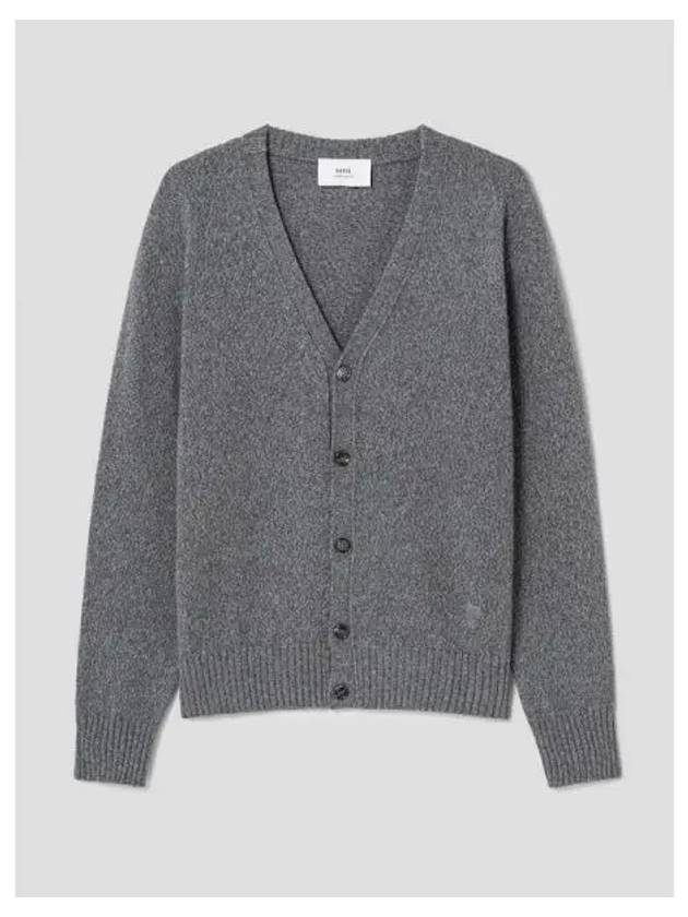 4 hour time deal spring fall cardigan Adc knit sweater heather gray domestic product - AMI - BALAAN 1