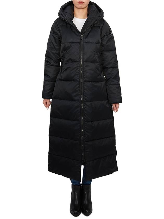 Mystique Satin Long Parka Padding Black - CANADA GOOSE - BALAAN 3