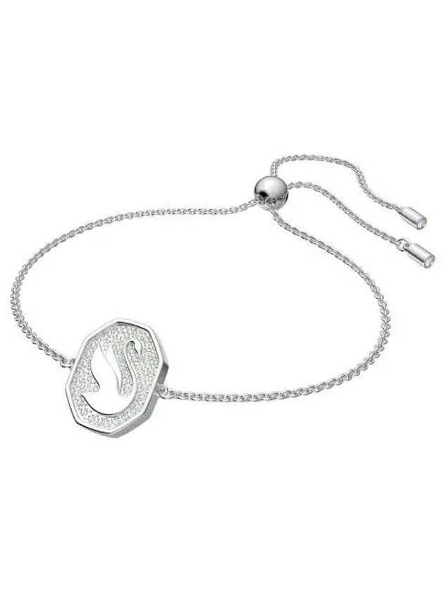 Swan Octagon Emblem Bracelet Silver - SWAROVSKI - BALAAN 2