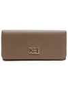 Women's leather long wallet brown XAWDSPBA400 - TOD'S - BALAAN 1