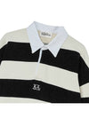 Striped Rugby Collar Sweatshirt Black - THE GREEN LAB - BALAAN 2