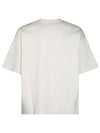 Leather Detailing Short Sleeve T-Shirt Ivory - BOTTEGA VENETA - BALAAN 4