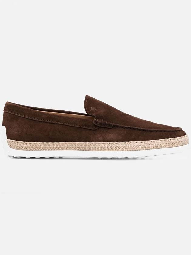 Men's Suede Slip-On Loafers Mocha - TOD'S - BALAAN 2