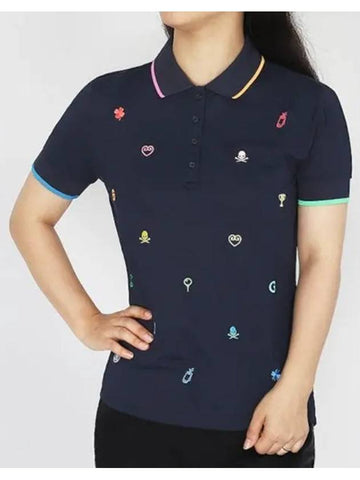 GFORE Golf Women s Wear Clothing Short Sleeve Polo Shirt T Mini Icon Functional Tech Pique G4LS23K802AWL Domestic Product GQN123061213283 - G/FORE - BALAAN 1