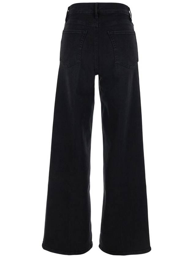 Black High Waist Palazzo Jeans In Denim Woman - FRAME - BALAAN 2