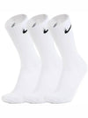 Everyday Training Crew Socks 3 Pack White - NIKE - BALAAN 3