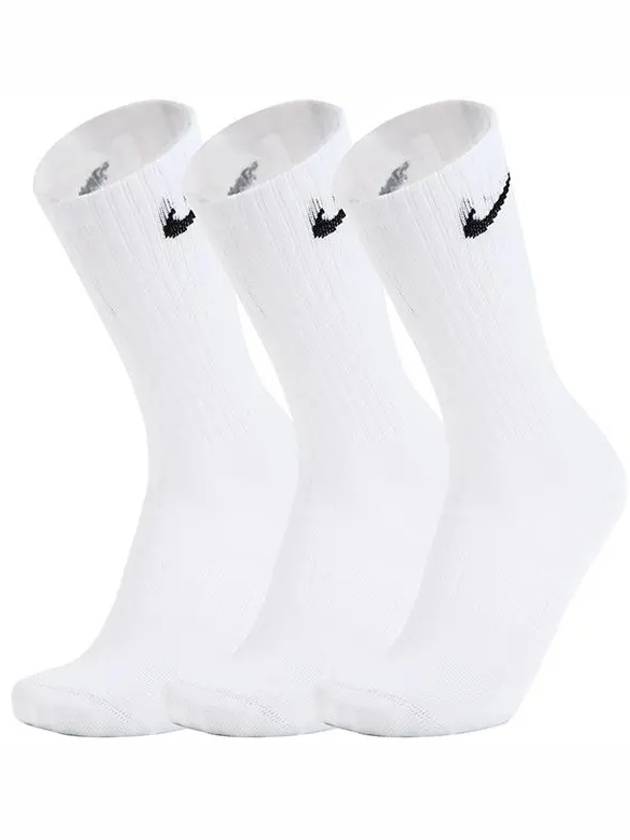 Everyday Training Crew Socks 3 Pack White - NIKE - BALAAN 2