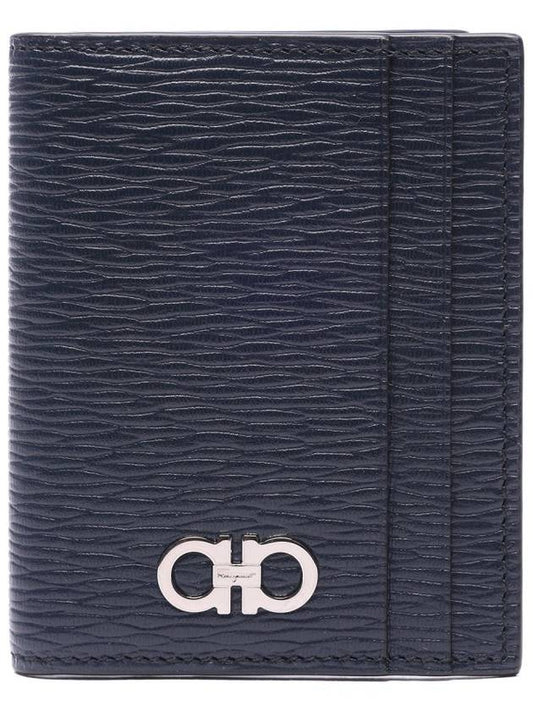 Gancini Card Wallet Ocean Blue - SALVATORE FERRAGAMO - BALAAN 2