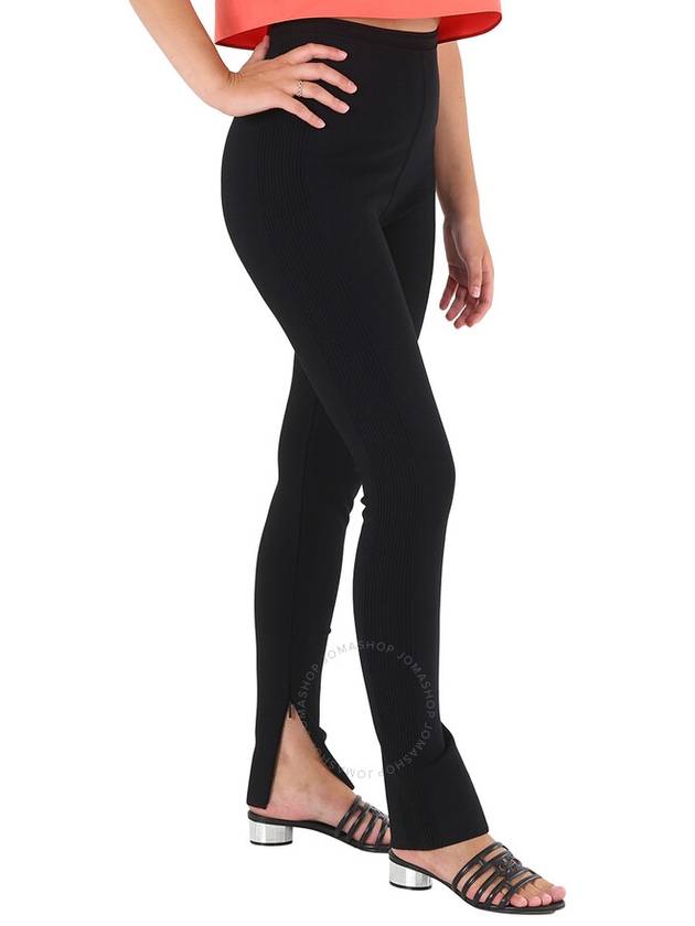 Roberto Cavalli Ladies Black Zip-Detail Leggings, Brand Size 42 (US Size 8) - ROBERTO CAVALLI - BALAAN 3